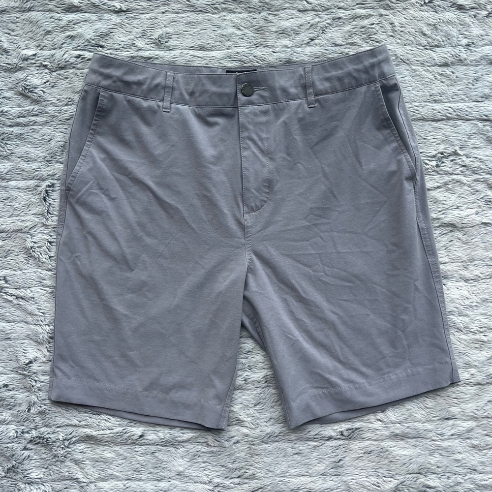 Faherty Men's Light Gray Flat Front Shorts